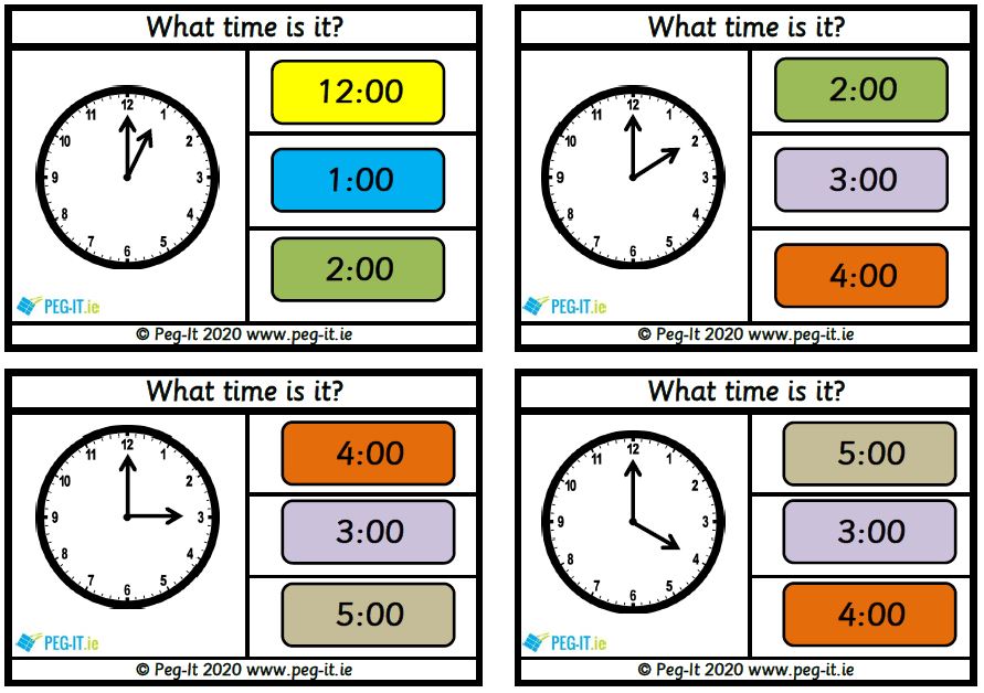 Telling The Time Analogue Clock Worksheets